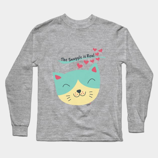 The Snuggle is Real Long Sleeve T-Shirt by Phebe Phillips